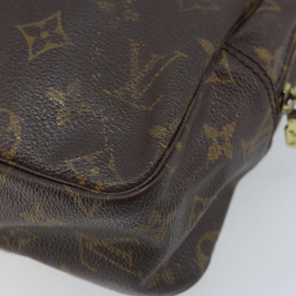 LOUIS VUITTON Monogram Trousse Toilette 28 Clutch Bag M47522 LV Auth BAZ228