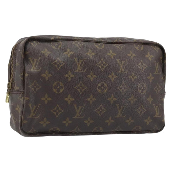 LOUIS VUITTON Monogram Trousse Toilette 28 Clutch Bag M47522 LV Auth BAZ228