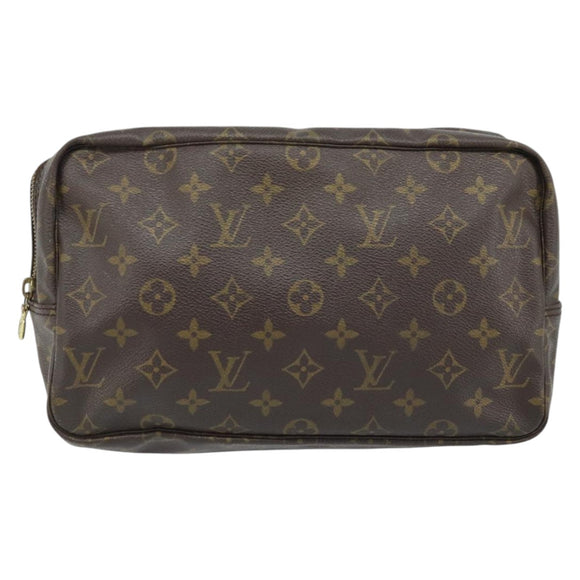 LOUIS VUITTON Monogram Trousse Toilette 28 Clutch Bag M47522 LV Auth BAZ228