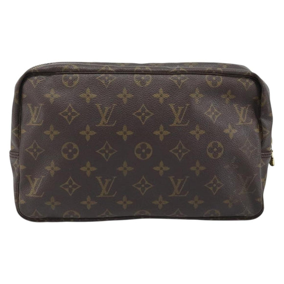 LOUIS VUITTON Monogram Trousse Toilette 28 Clutch Bag M47522 LV Auth BAZ228