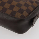 LOUIS VUITTON Damier Ebene Trousse Toilette 25 Clutch Bag N47624 LV Auth BAZ229-16