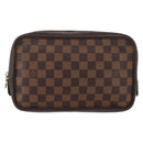 LOUIS VUITTON Damier Ebene Trousse Toilette 25 Clutch Bag N47624 LV Auth BAZ229-13