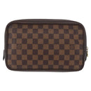 LOUIS VUITTON Damier Ebene Trousse Toilette 25 Clutch Bag N47624 LV Auth BAZ229-2