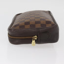 LOUIS VUITTON Damier Ebene Trousse Toilette 25 Clutch Bag N47624 LV Auth BAZ229-4