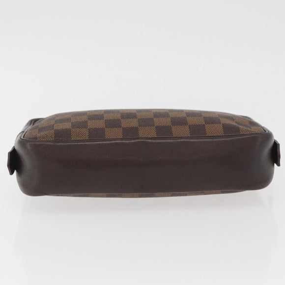 LOUIS VUITTON Damier Ebene Trousse Toilette 25 Clutch Bag N47624 LV Auth BAZ229