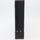LOEWE Anagram Business Bag Leather Black Gold Auth BAZ237-3