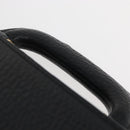 LOEWE Anagram Business Bag Leather Black Gold Auth BAZ237-8