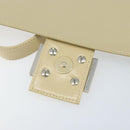 FENDI Mamma Baguette Shoulder Bag Canvas Beige Gold Auth BAZ238A-17