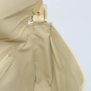 FENDI Mamma Baguette Shoulder Bag Canvas Beige Gold Auth BAZ238A-20