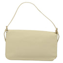 FENDI Mamma Baguette Shoulder Bag Canvas Beige Gold Auth BAZ238A-3