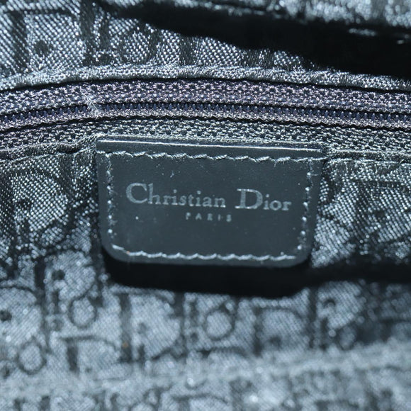Christian Dior Canage Mini Hand Bag Leather White Silver Auth BAZ240SAV