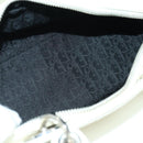 Christian Dior Canage Mini Hand Bag Leather White Silver Auth BAZ240SAV-17