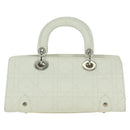 Christian Dior Canage Mini Hand Bag Leather White Silver Auth BAZ240SAV-3