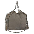 Stella MacCartney Falabella Tote Bag Polyester 2way Gray Silver Auth BAZ243-1