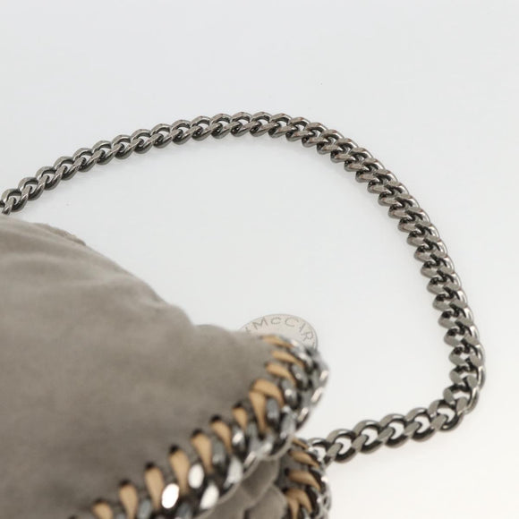 Stella MacCartney Falabella Tote Bag Polyester 2way Gray Silver Auth BAZ243