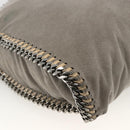 Stella MacCartney Falabella Tote Bag Polyester 2way Gray Silver Auth BAZ243-19