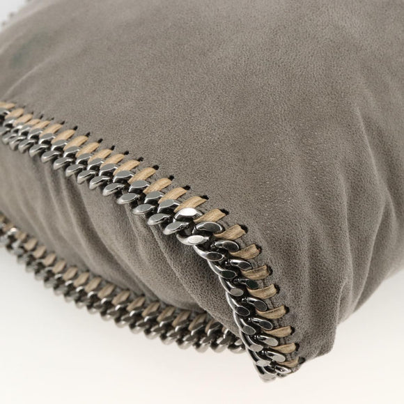 Stella MacCartney Falabella Tote Bag Polyester 2way Gray Silver Auth BAZ243