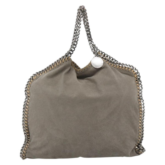 Stella MacCartney Falabella Tote Bag Polyester 2way Gray Silver Auth BAZ243