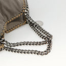 Stella MacCartney Falabella Tote Bag Polyester 2way Gray Silver Auth BAZ243-7