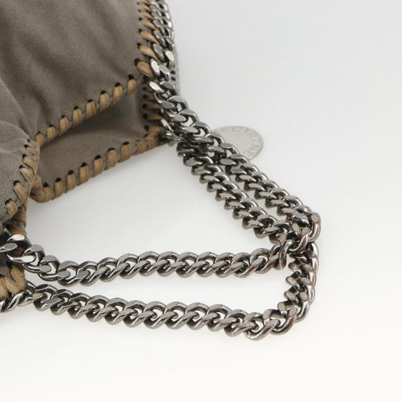Stella MacCartney Falabella Tote Bag Polyester 2way Gray Silver Auth BAZ243