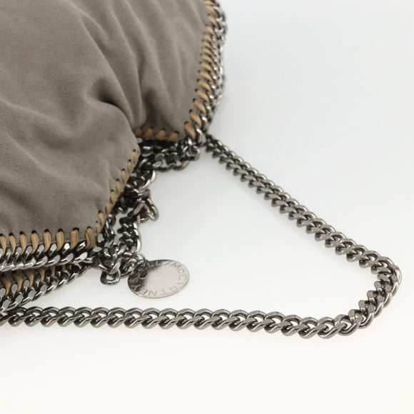 Stella MacCartney Falabella Tote Bag Polyester 2way Gray Silver Auth BAZ243