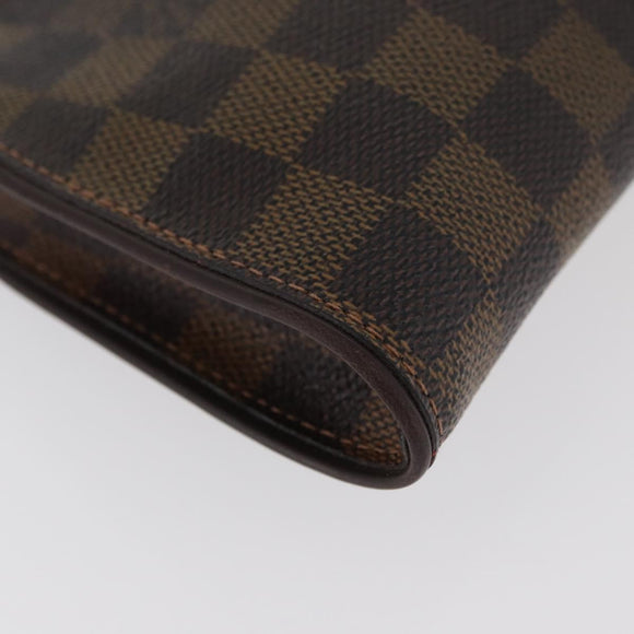 LOUIS VUITTON Damier Ebene Sophie 2way Shoulder Pouch N51135 LV Auth BAZ246