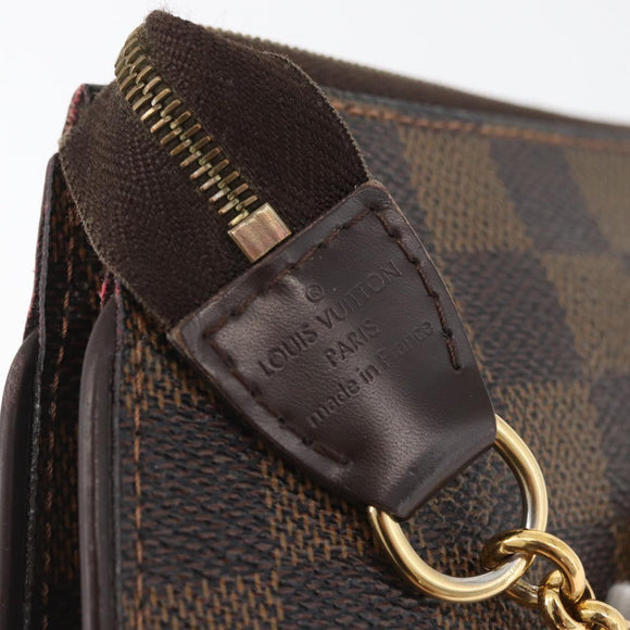 LOUIS VUITTON Damier Ebene Sophie 2way Shoulder Pouch N51135 LV Auth BAZ246