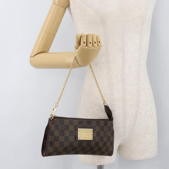 LOUIS VUITTON Damier Ebene Sophie 2way Shoulder Pouch N51135 LV Auth BAZ246