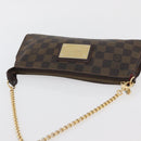 LOUIS VUITTON Damier Ebene Sophie 2way Shoulder Pouch N51135 LV Auth BAZ246-7