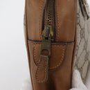 GUCCI GG Supreme Clutch Bag PVC Beige Gold Auth BAZ247A-12