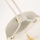 CHANEL Triple Coco Backpack Caviar Skin White Gold CC Auth BAZ250A-16