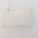 CHANEL Triple Coco Backpack Caviar Skin White Gold CC Auth BAZ250A-24