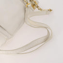 CHANEL Triple Coco Backpack Caviar Skin White Gold CC Auth BAZ250A-7