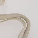 CHANEL Triple Coco Backpack Caviar Skin White Gold CC Auth BAZ250A-8