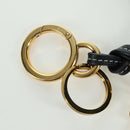 LOEWE Anagram Charm Leer Zwart Goud Auth BAZ275M-10