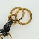 LOEWE Anagram Charm Leer Zwart Goud Auth BAZ275M-4