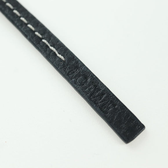 LOEWE Anagram Charm Leer Zwart Goud Auth BAZ275M