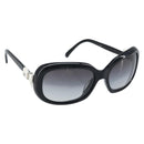 CHANEL Sunglasses plastic Black CC Auth BAZ278-1