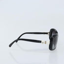 CHANEL Sunglasses plastic Black CC Auth BAZ278-5