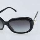 CHANEL Sunglasses plastic Black CC Auth BAZ278-7
