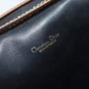 Christian Dior Honeycomb Canvas Chain Shoulder Bag PVC Gray Gold Auth BAZ279-16