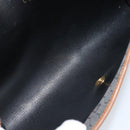 Christian Dior Honeycomb Canvas Chain Shoulder Bag PVC Gray Gold Auth BAZ279-17