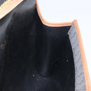 Christian Dior Honeycomb Canvas Chain Shoulder Bag PVC Gray Gold Auth BAZ279-18