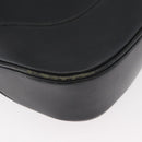GUCCI Jackie Shoulder Bag Leather Black Silver 001 3346 Auth BAZ280-17