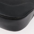 GUCCI Jackie Shoulder Bag Leather Black Silver 001 3346 Auth BAZ280-10