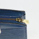 LOUIS VUITTON Epi Trousse Crete Pouch Blue M48405 LV Auth BAZ282-8