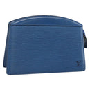LOUIS VUITTON Epi Trousse Crete Pouch Blue M48405 LV Auth BAZ282-1