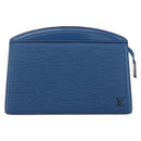 LOUIS VUITTON Epi Trousse Crete Pouch Blue M48405 LV Auth BAZ282-13
