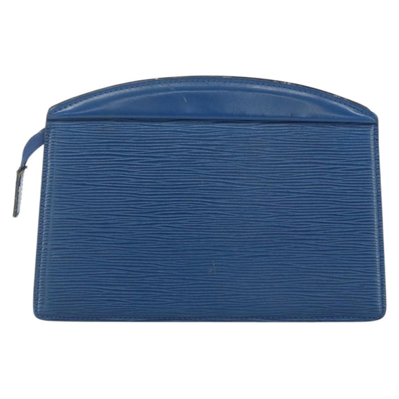 LOUIS VUITTON Epi Trousse Crete Pouch Blue M48405 LV Auth BAZ282