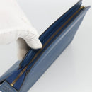 LOUIS VUITTON Epi Trousse Crete Pouch Blue M48405 LV Auth BAZ282-5